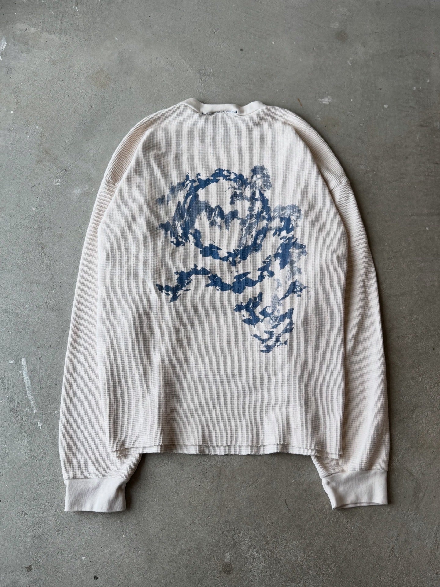 CREME, WIND WAFFLE-KNIT