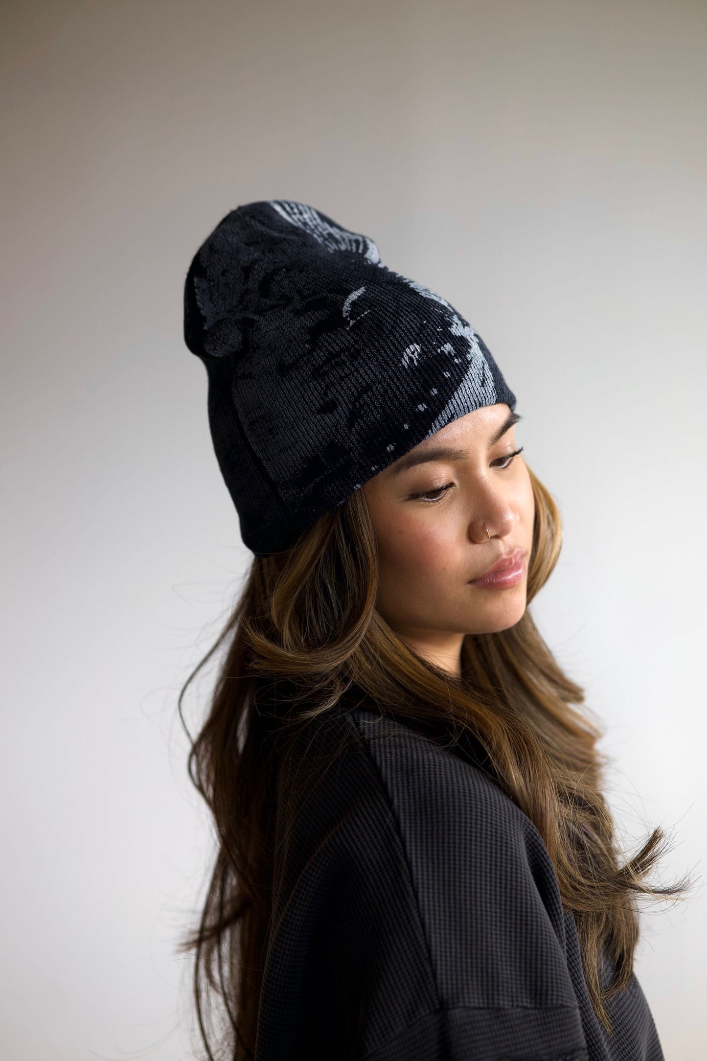 "STARLING" BEANIE, BLACK