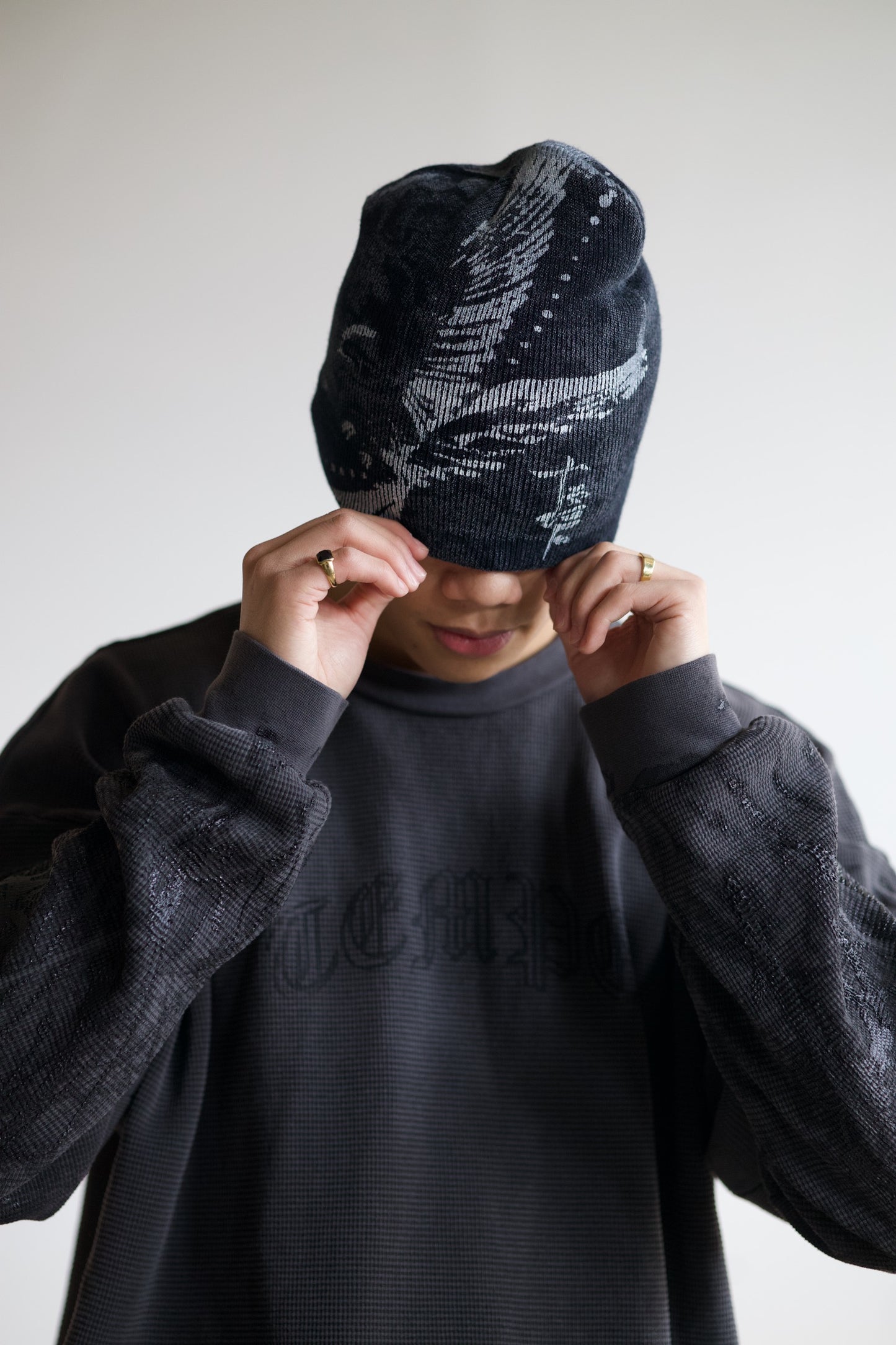 "STARLING" BEANIE, BLACK
