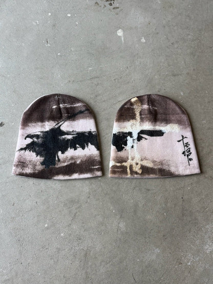 "EAGLE" BEANIE, DUNE BROWN